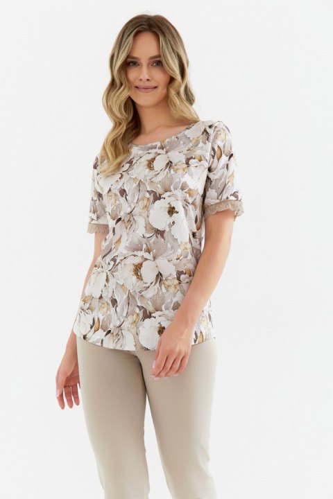 PIŻAMA DAMSKA 420 CANA 2XL - BEŻOWY, XXL CANA PIŻAMA DAMSKA 420 CANA 2XL - BEŻOWY, XXL CANA