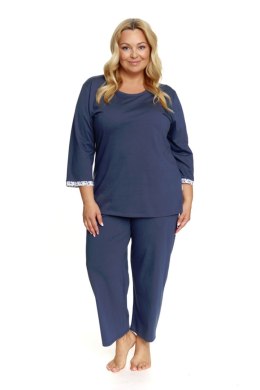 PIŻAMA DAMSKA PB.7156 BIG J/24 - DEEP_BLUE, XXL DOCTOR NAP