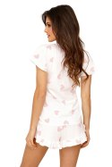 PIŻAMA DAMSKA SWEET 1/2 - POWDER PINK, L DONNA