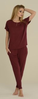 Piżama PAULA 524 - BORDO, 2XL DE LAFENSE