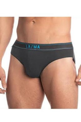 SLIPY MĘSKIE STANDARD M-BAM887SD - CZARNY-GRAFIT, L LAMA