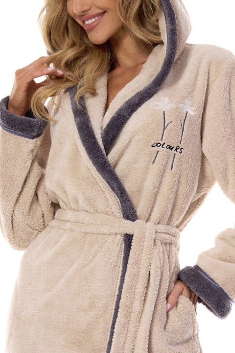 SZLAFROK DAMSKI TESS 2419 - ANGORA, XL, 2 L&L SZLAFROK DAMSKI TESS 2419 - ANGORA, XL, 2 L&L