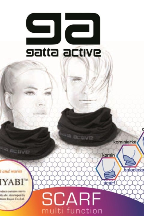 GA SCARF MIYABI 01 - GREY MELANGE, UNI GATTA BODYWEAR GA SCARF MIYABI 01 - GREY MELANGE, UNI GATTA BODYWEAR