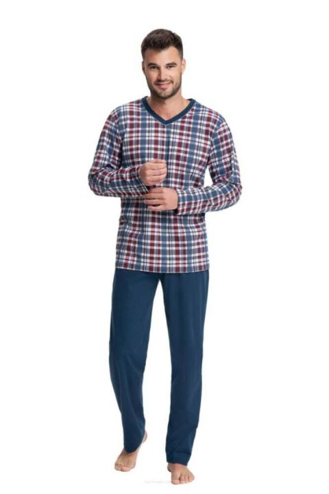 PIŻAMA MĘSKA 795 - GRANAT, XL, 2 LUNA PIŻAMA MĘSKA 795 - GRANAT, XL, 2 LUNA