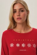 PIŻAMA DAMSKA FELI 41898 AW24 - CZERWONY, 2XL HENDERSON LADIES