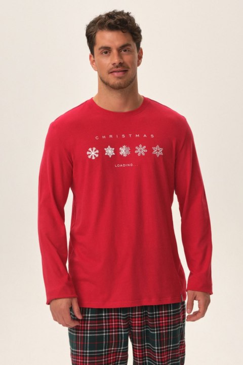 PIŻAMA MĘSKA HONEST 41914 AW24 - CZERWONY, 3XL HENDERSON PIŻAMA MĘSKA HONEST 41914 AW24 - CZERWONY, 3XL HENDERSON