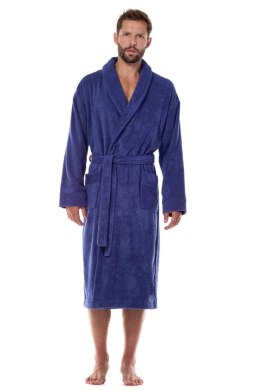 SZLAFROK MĘSKI 2450 - NAVY, XL L&L