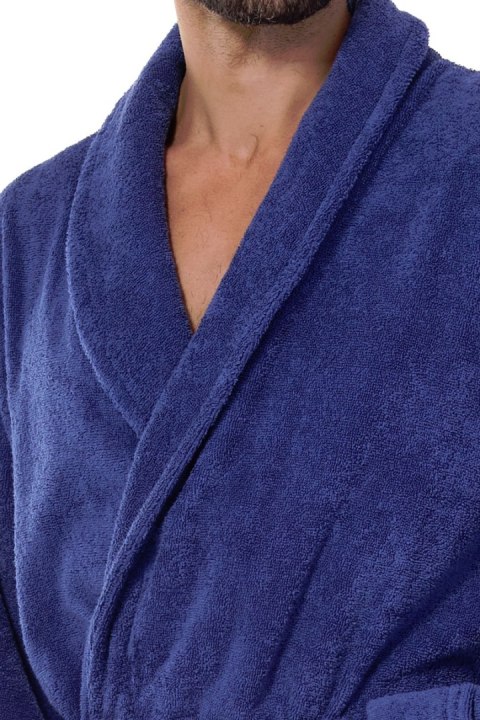 SZLAFROK MĘSKI 2450 - NAVY, XL L&L SZLAFROK MĘSKI 2450 - NAVY, XL L&L