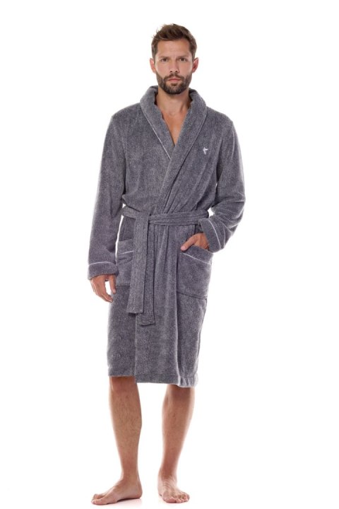 SZLAFROK MĘSKI PEGAZ 2451 - GRAFIT, XL L&L SZLAFROK MĘSKI PEGAZ 2451 - GRAFIT, XL L&L