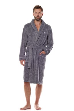 SZLAFROK MĘSKI PEGAZ 2451 - GRAFIT, XXL L&L