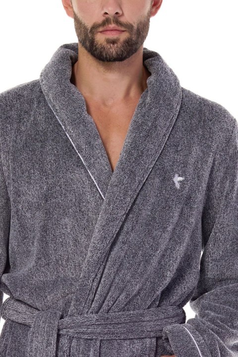 SZLAFROK MĘSKI PEGAZ 2451 - GRAFIT, XXL L&L SZLAFROK MĘSKI PEGAZ 2451 - GRAFIT, XXL L&L