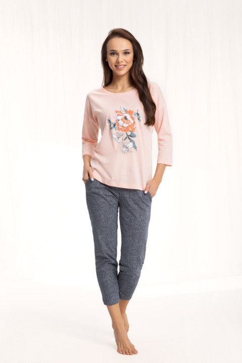 PIŻAMA DAMSKA 628 4XL - MORELA, 4XL, 2 LUNA