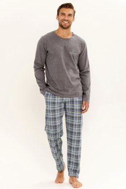 Piżama męska Stuart 3296 M-2XL - SZARY MELANŻ, XL TARO