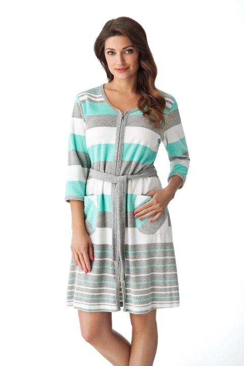 SZLAFROK DAMSKI FR-070 - MIĘTA, 2XL, 8 DOROTA SZLAFROK DAMSKI FR-070 - MIĘTA, 2XL, 8 DOROTA
