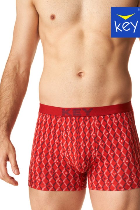 BOKSERKI MĘSKIE MXH 516 B24 - CZERWONY, XL KEY BOKSERKI MĘSKIE MXH 516 B24 - CZERWONY, XL KEY