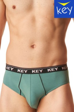 SLIPY MĘSKIE MPP 248 B24 - CZARNY-ZIELONY, XXL KEY