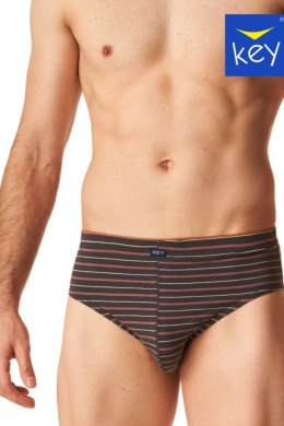 SLIPY MĘSKIE MPP 303 B24 - SZARY-BRĄZOWY, XL KEY
