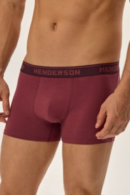 BOKSERKI MĘSKIE JEWEL 3PAK 42257 AW24 - BORDO-SZARY, 2XL HENDERSON