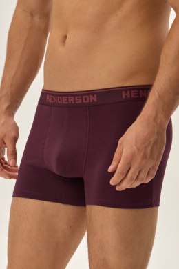 BOKSERKI MĘSKIE JEWEL 3PAK 42257 AW24 - BORDO-SZARY, 2XL HENDERSON