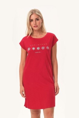 KOSZULA NOCNA DAMSKA FELI 42708 AW24 - CZERWONY, M HENDERSON LADIES
