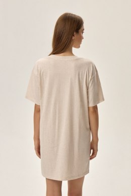 KOSZULA NOCNA DAMSKA FUNE 42707 AW24 - BEŻOWY, XL HENDERSON LADIES