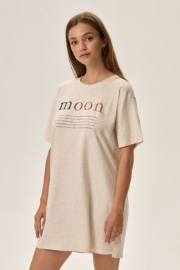 KOSZULA NOCNA DAMSKA FUNE 42707 AW24 - BEŻOWY, L HENDERSON LADIES
