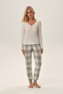 PIŻAMA DAMSKA FARRIS 41895 AW24 - KREMOWY, M HENDERSON LADIES