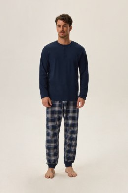 PIŻAMA MĘSKA HONOR 41919 AW24 - GRANATOWY, M, 59X HENDERSON