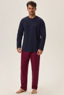 PIŻAMA MĘSKA HOPE 41915 AW24 - GRANATOWY, 3XL HENDERSON