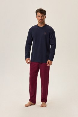 PIŻAMA MĘSKA HOPE 41915 AW24 - GRANATOWY, 3XL HENDERSON