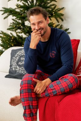 PIŻAMA MĘSKA PMB.7128 J/24 - NAVY_BLUE, M DOCTOR NAP