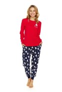 PIŻAMA DAMSKA PM.5262 J/24 - RED, XL DOCTOR NAP