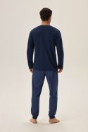 PIŻAMA MĘSKA HUNT 41920 AW24 - GRANATOWY, 3XL HENDERSON