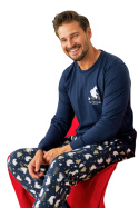 Piżama Męska Pmb.5263 J/24 - Navy_blue, L DOCTOR NAP