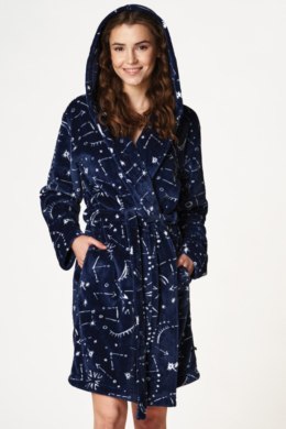 SZLAFROK DAMSKI LGD 982 B22 - GRANATOWY, L/XL KEY