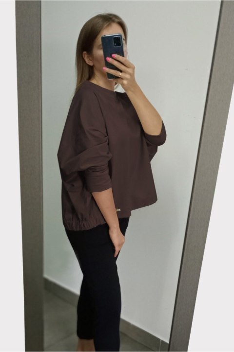 BLUZA CLEA - BRĄZ, L/XL OFF PINK BLUZA CLEA - BRĄZ, L/XL OFF PINK