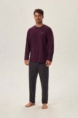 PIŻAMA MĘSKA HOAX 41921 AW24 - FIOLETOWY, 2XL HENDERSON