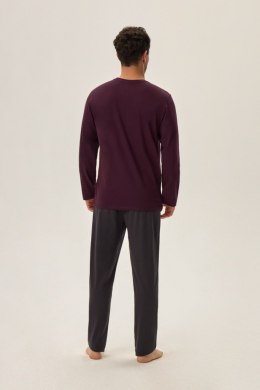 PIŻAMA MĘSKA HOAX 41921 AW24 - FIOLETOWY, 2XL HENDERSON