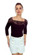 BLUZKA LILIANA PLUS - CZARNA, 2XL ELDAR