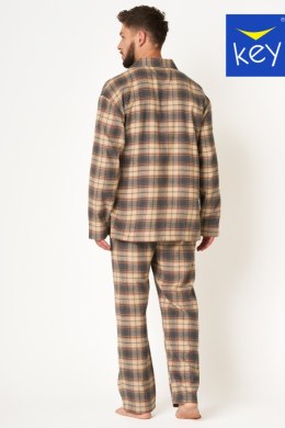 PIZAMA MĘSKA MNS 402 B24 - BRĄZOWA, XL KEY