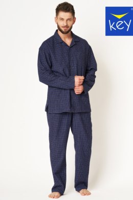 PIZAMA MĘSKA MNS 457 B24 3XL-4XL - GRANATOWY, 3XL KEY