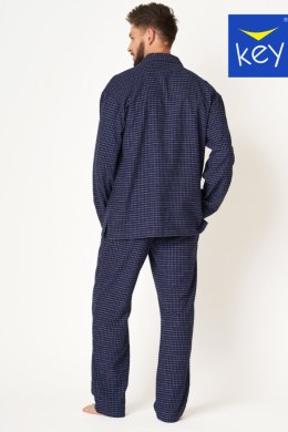 PIZAMA MĘSKA MNS 457 B24 3XL-4XL - GRANATOWY, 3XL KEY