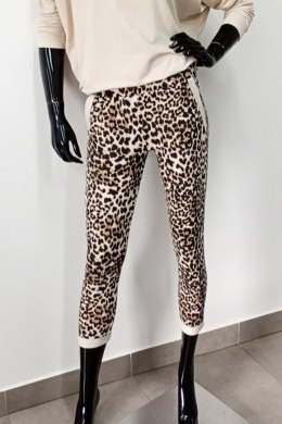 SPODNIE DRESOWE LENA 2 - ZEBRA JASNY BEŻ, XL, 03 OFF PINK