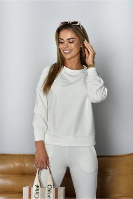 BLUZA IRMINA - BRUDNY BŁĘKIT, M OFF PINK