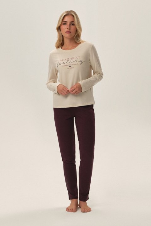 PIŻAMA DAMSKA FREJA 42709 AW24 - KREMOWY, 2XL HENDERSON LADIES PIŻAMA DAMSKA FREJA 42709 AW24 - KREMOWY, 2XL HENDERSON LADIES