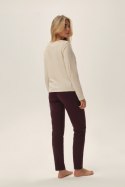 PIŻAMA DAMSKA FREJA 42709 AW24 - KREMOWY, M HENDERSON LADIES