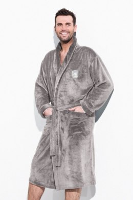 SZLAFROK MĘSKI BORYS 4XL - SZARY, 4XL, 1 L&L