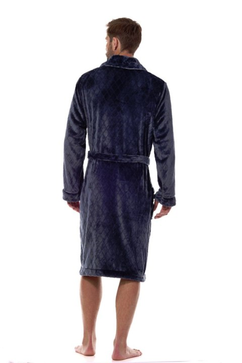 SZLAFROK MĘSKI READY 2453 - GRAFIT, XXL L&L SZLAFROK MĘSKI READY 2453 - GRAFIT, XXL L&L