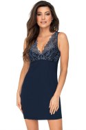Koszulka Nocna Melania II - DARK BLUE, M DONNA