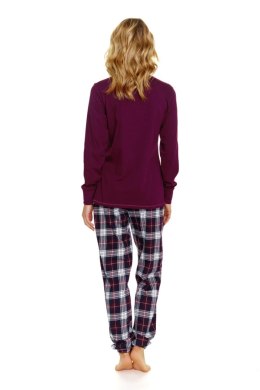 PIŻAMA DAMSKA PM.7100 BIG J/24 - BURGUNDY, XXL DOCTOR NAP